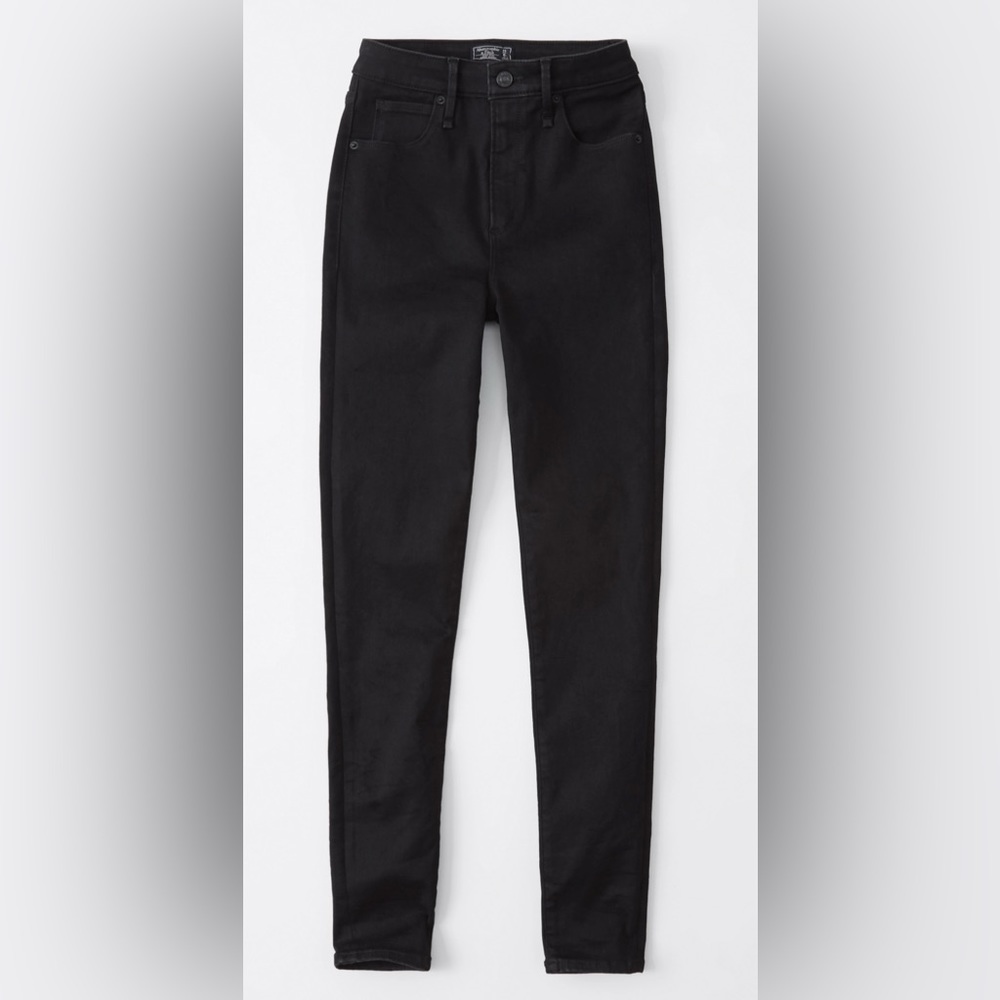 Abercrombie & Fitch Women's Curve Love High Rise Super Skinny Jeans